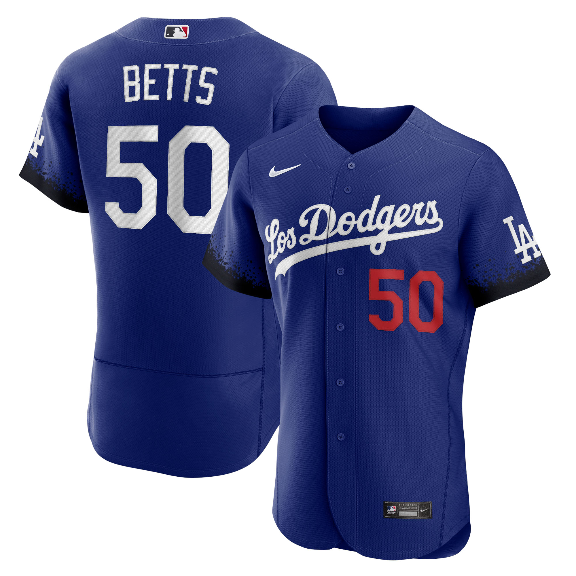 Mookie Betts Los Angeles Dodgers 2021 City Connect Authentic Player Baseball Jersey - Royal