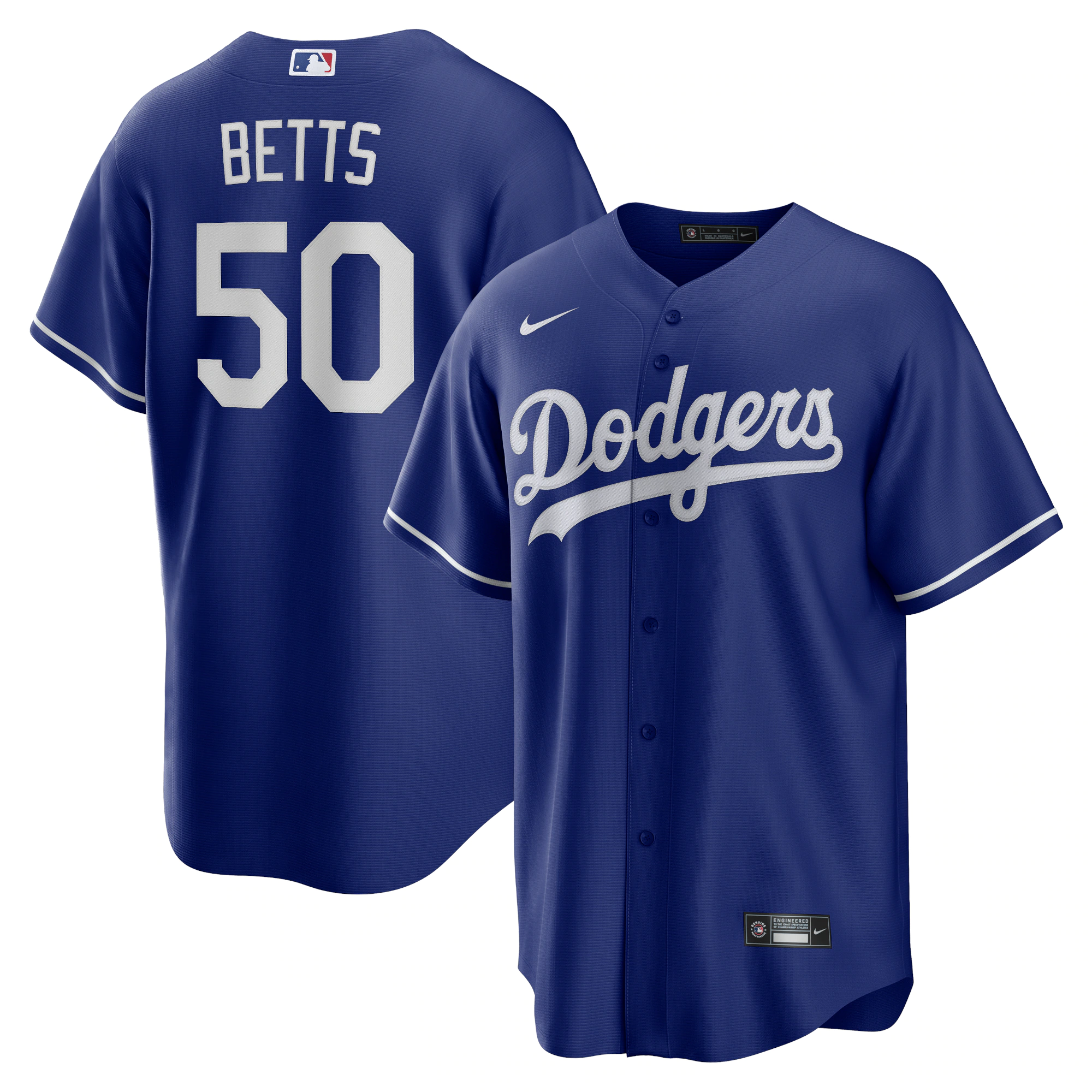 Mookie Betts Los Angeles Dodgers Alternate Replica Player Name Baseball Jersey – Royal