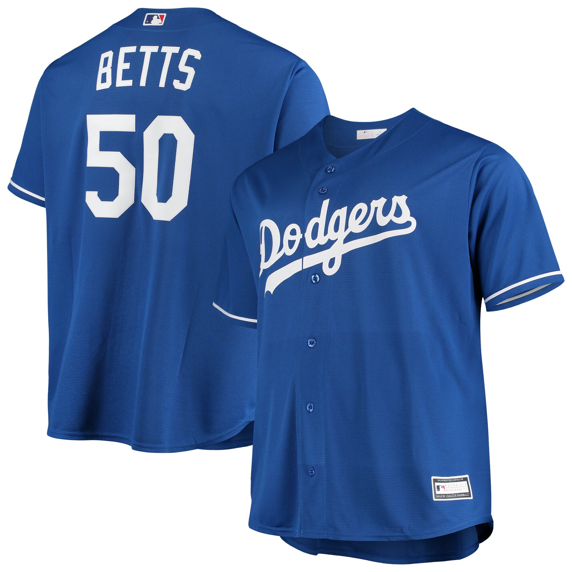 Mookie Betts Los Angeles Dodgers Majestic Big & Tall Replica Player Baseball Jersey - Royal
