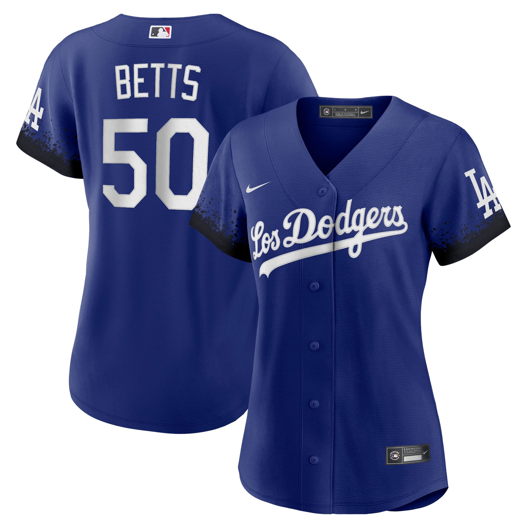 Alternative view of Mookie Betts Los Angeles Dodgers Women’s City Connect Replica Player Baseball Jersey – Royal