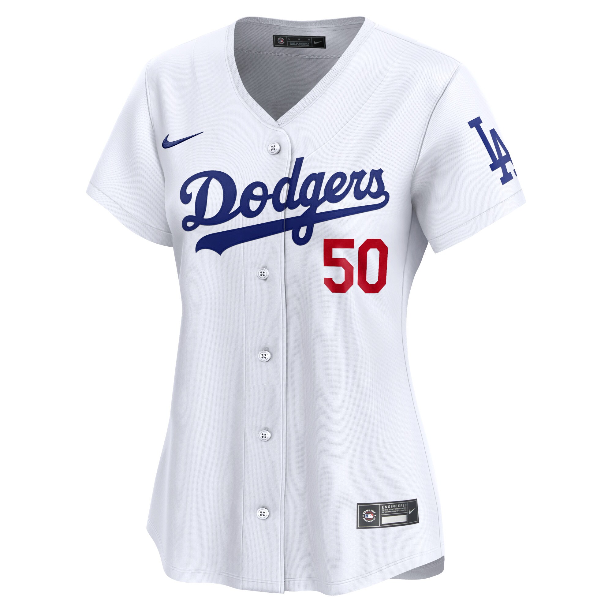 Alternative view of Mookie Betts Los Angeles Dodgers Women's Home Limited Player Baseball Jersey - White
