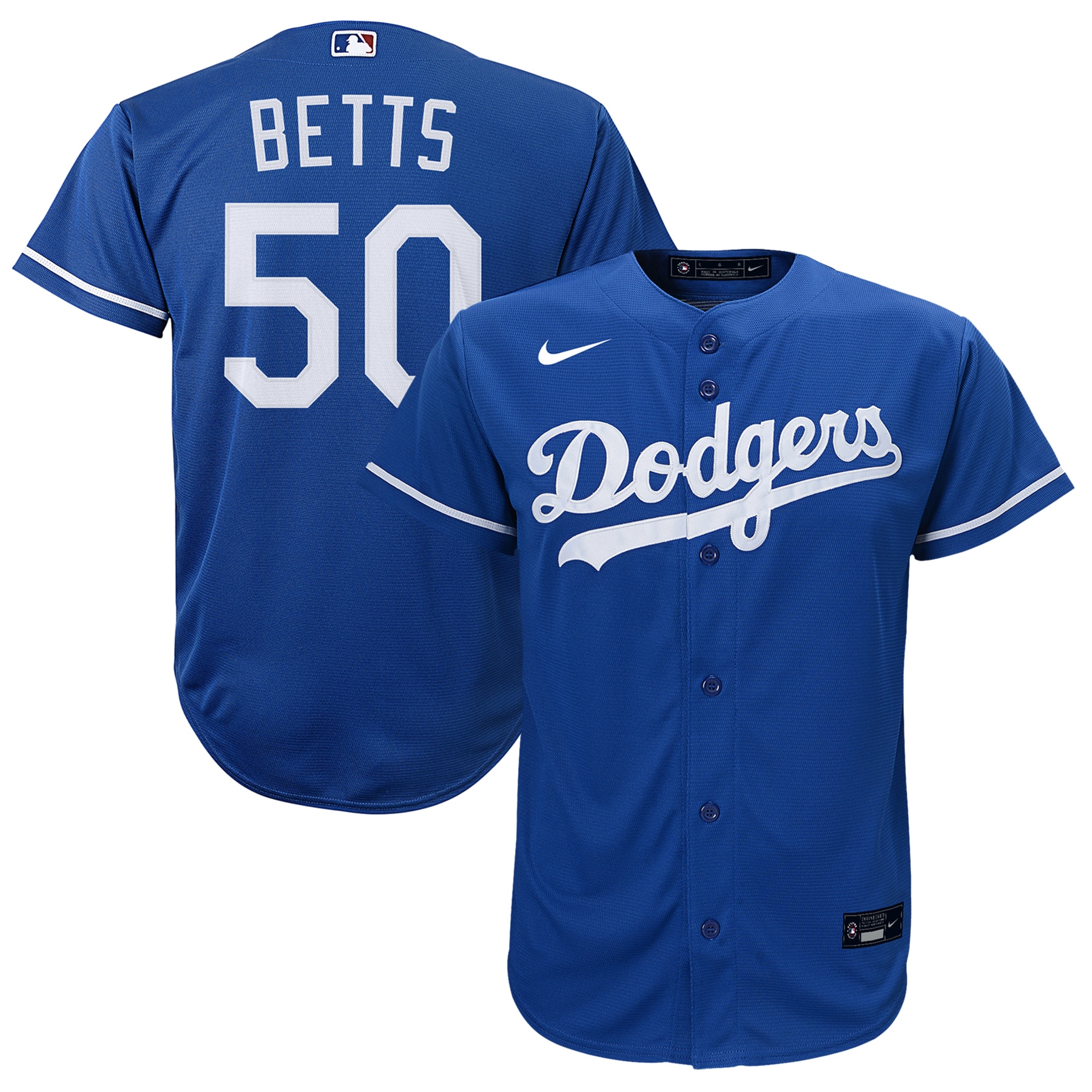 Mookie Betts Los Angeles Dodgers Youth Alternate Replica Player Baseball Jersey - Royal