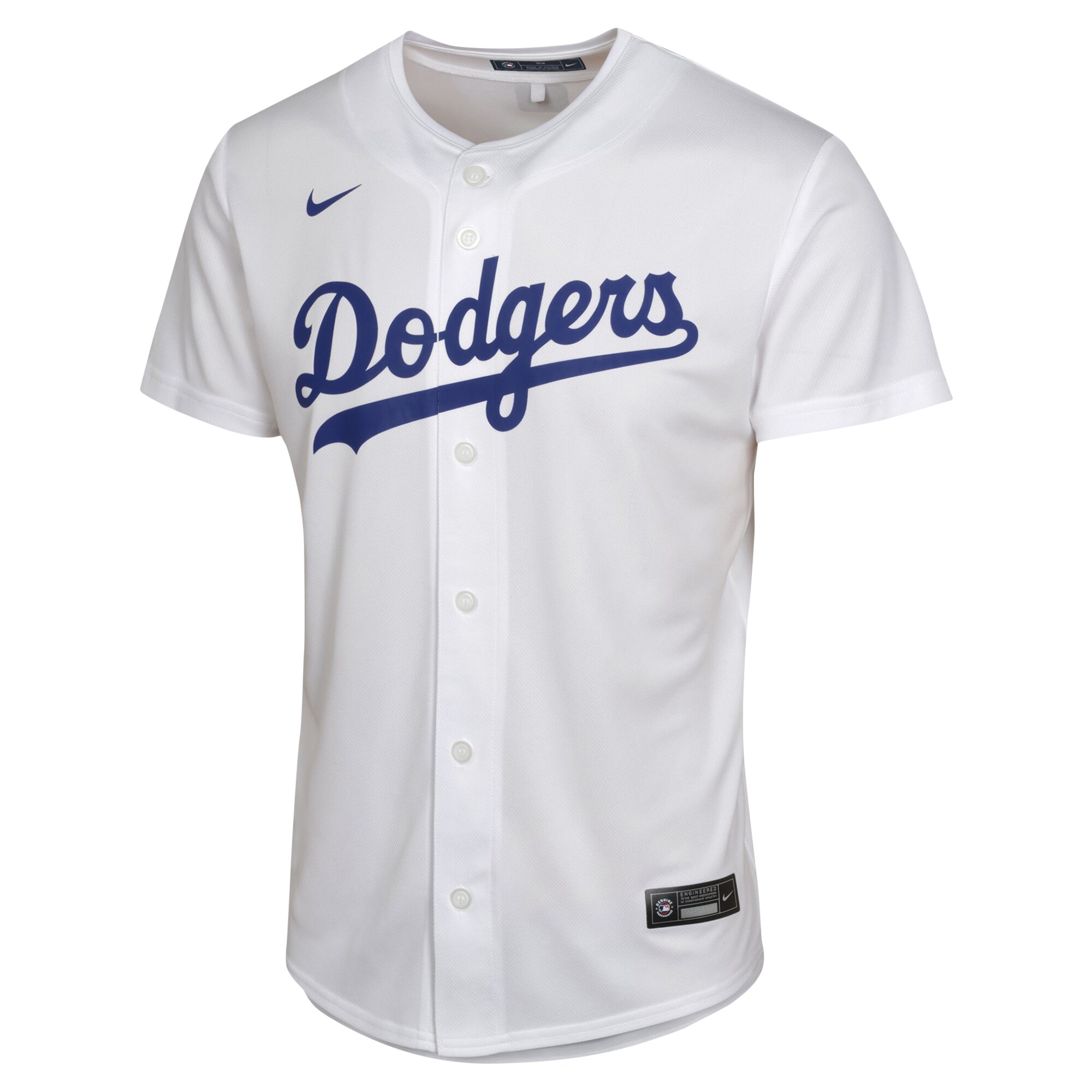 Alternative view of Mookie Betts Los Angeles Dodgers Youth Home Game Player Baseball Jersey - White