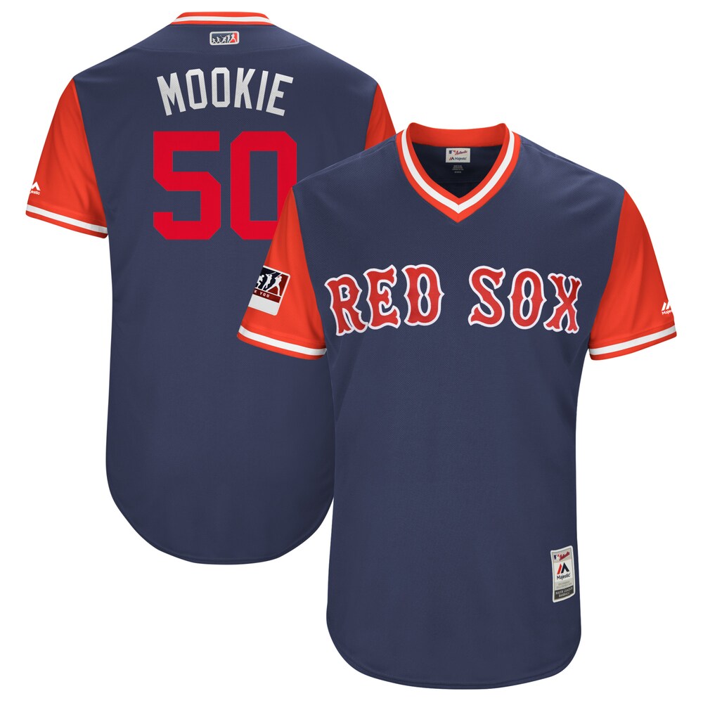 Mookie Betts "mookie" Boston Red Sox Majestic 2018 Players' Weekend Jersey - Navy/red