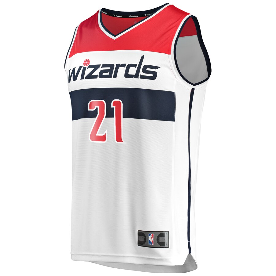 Alternative view of Moritz Wagner Washington Wizards Fanatics Branded Fast Break Replica Player Basketball Jersey White - Association Edition