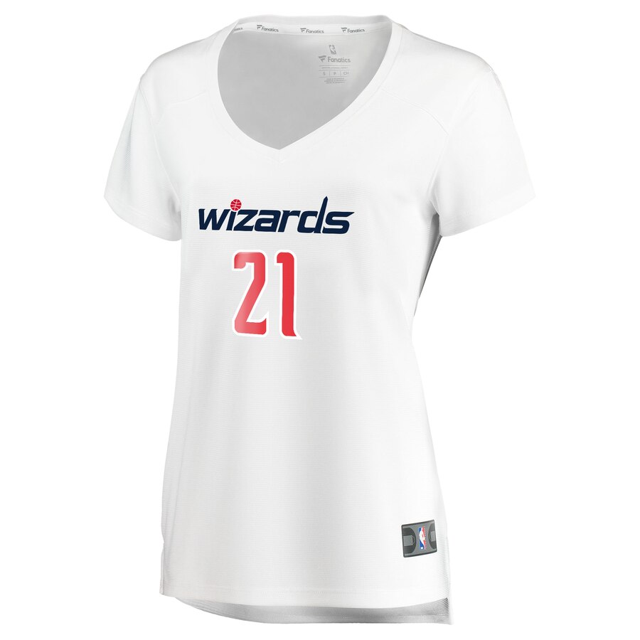 Alternative view of Moritz Wagner Washington Wizards Fanatics Branded Women's Fast Break Replica Basketball Jersey White - Association Edition