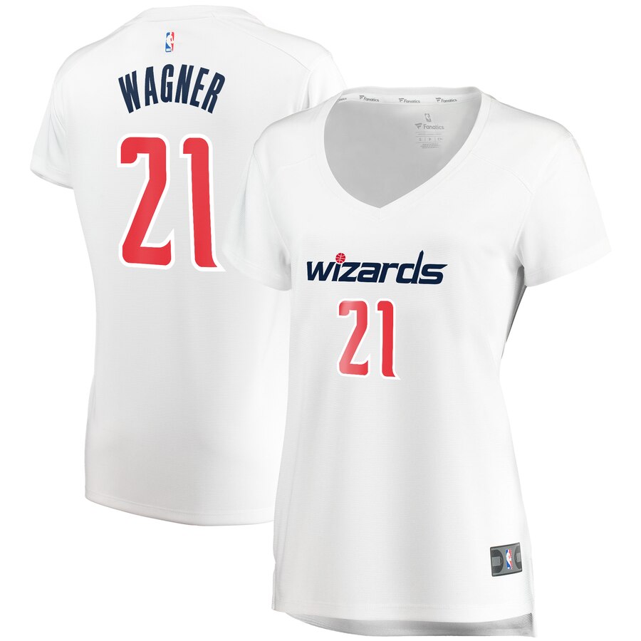 Moritz Wagner Washington Wizards Fanatics Branded Women's Fast Break Replica Basketball Jersey White - Association Edition