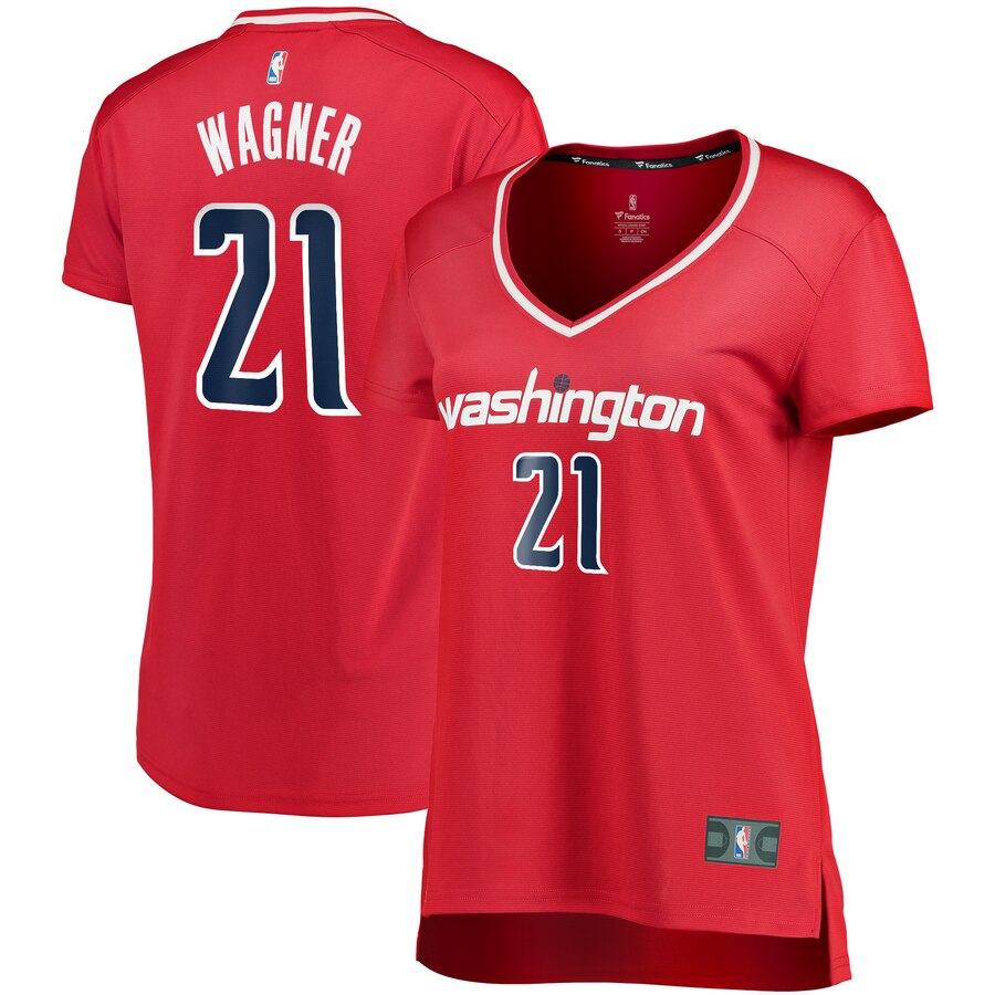 Moritz Wagner Washington Wizards Fanatics Branded Women's Fast Break Replica Player Basketball Jersey - Icon Edition - Red
