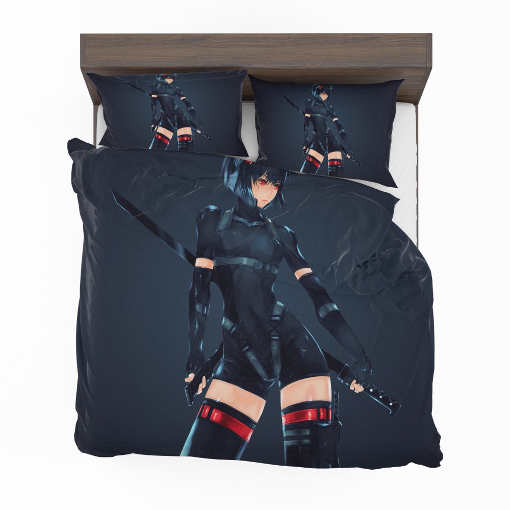 Alternative view of Motoko Kusanagi Ghost In The Shell Bedding Set - Custom Bedding Set