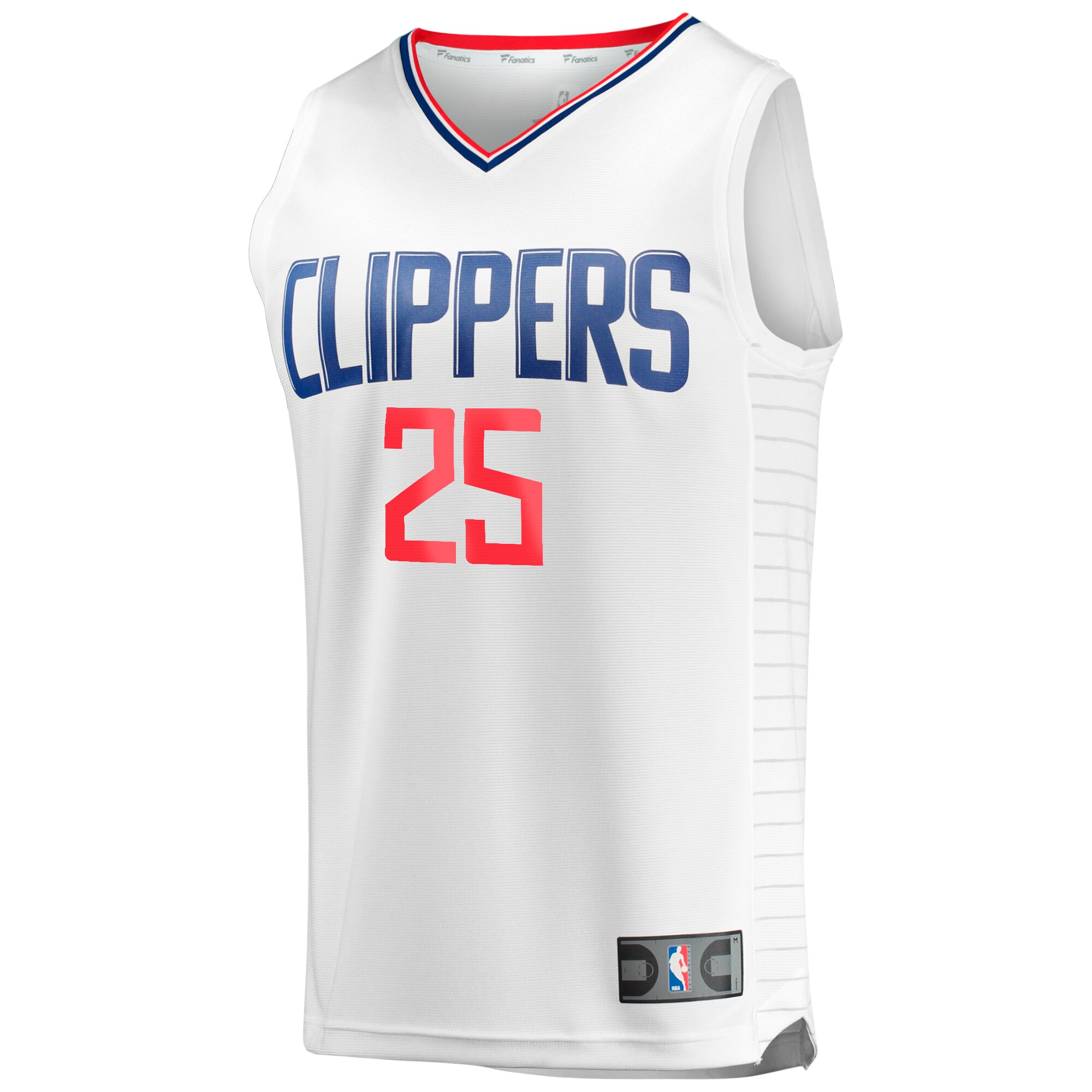 Alternative view of Moussa DiabatÃƒÆ’Ã‚Â© La Clippers Fanatics Fast Break Player Basketball Jersey - Association Edition - White