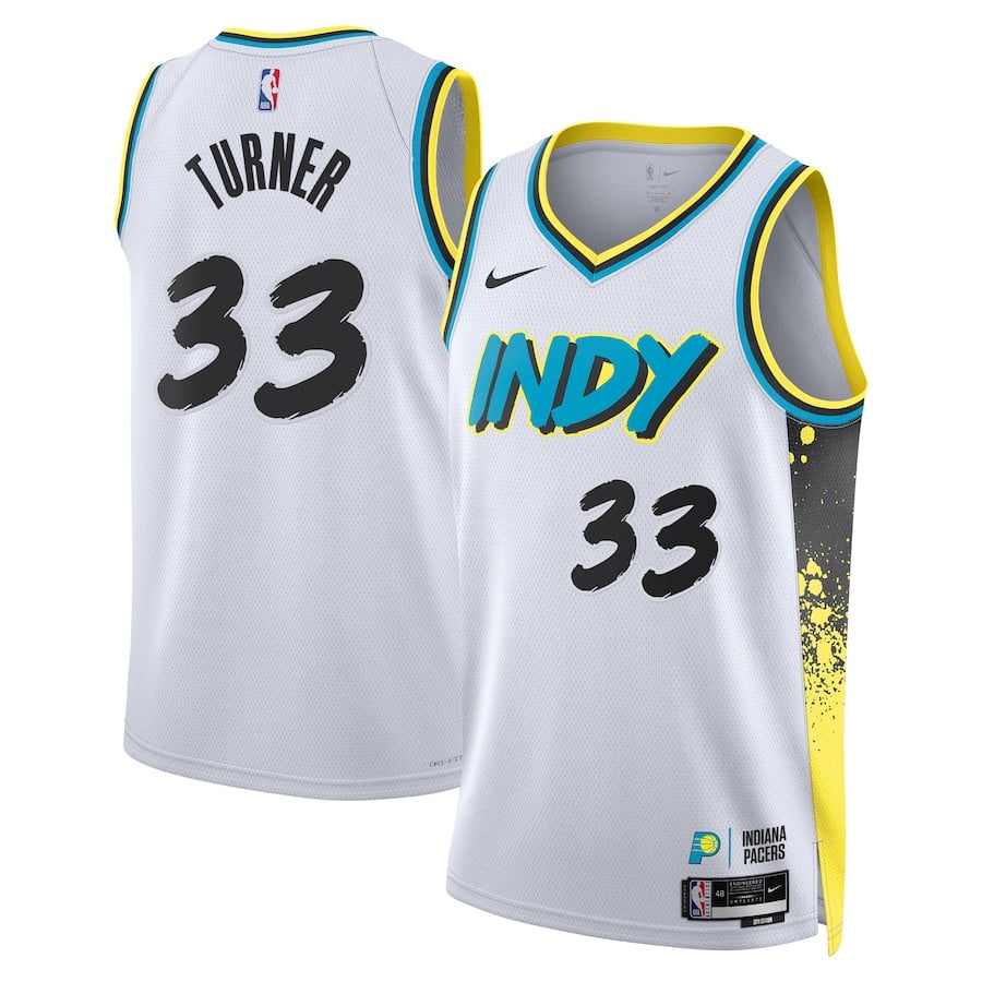Myles Turner 33 Indiana Pacers Unisex 2024/25 Swingman Player Jersey - City Edition - White - JS607 
