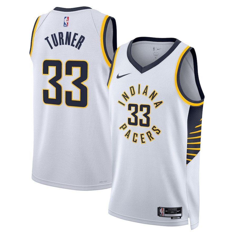 Myles Turner 33 Indiana Pacers Unisex Swingman Jersey - Association Edition - White - JS453 