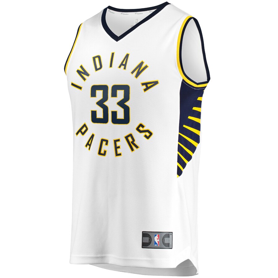 Alternative view of Myles Turner Indiana Pacers Fanatics Branded Fast Break Replica Player Jersey - White - Association Edition