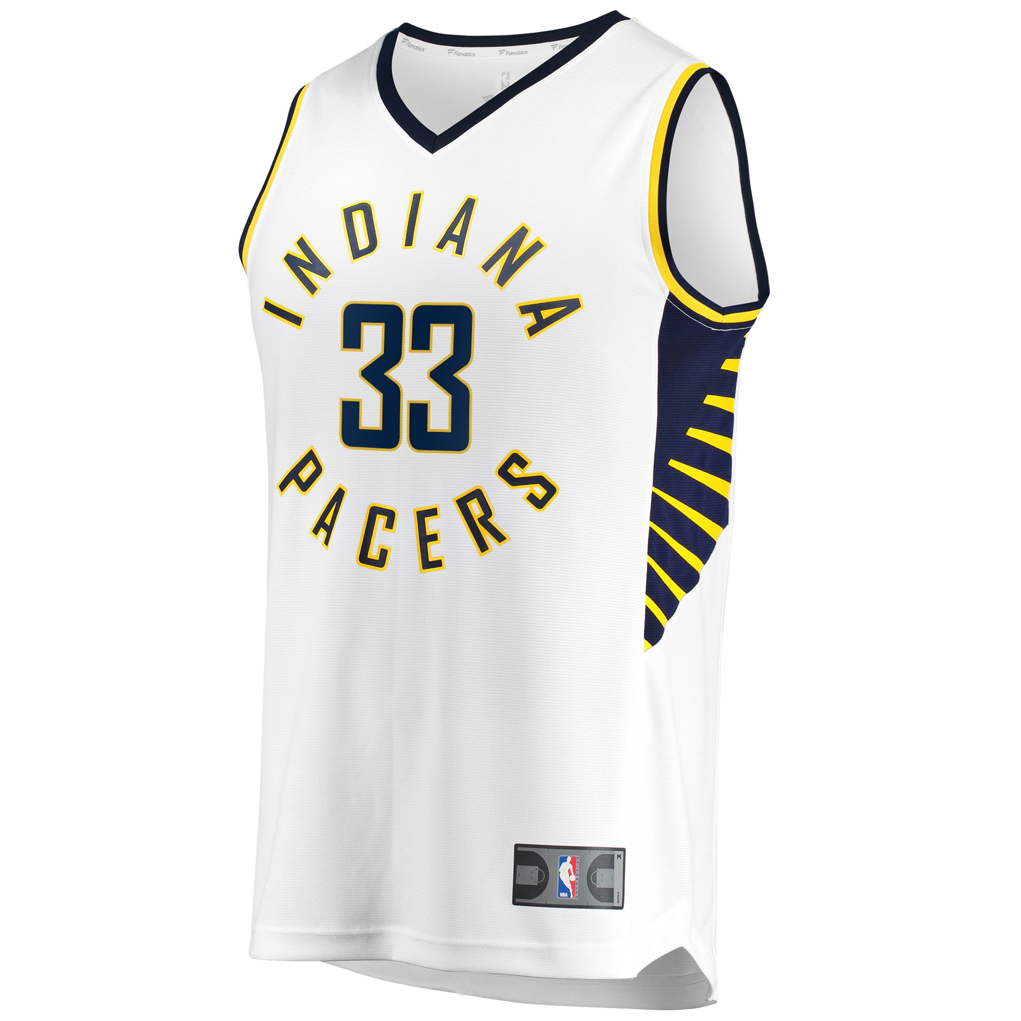 Alternative view of Myles Turner Indiana Pacers Fanatics Fast Break Replica Basketball Jersey - Association Edition - White