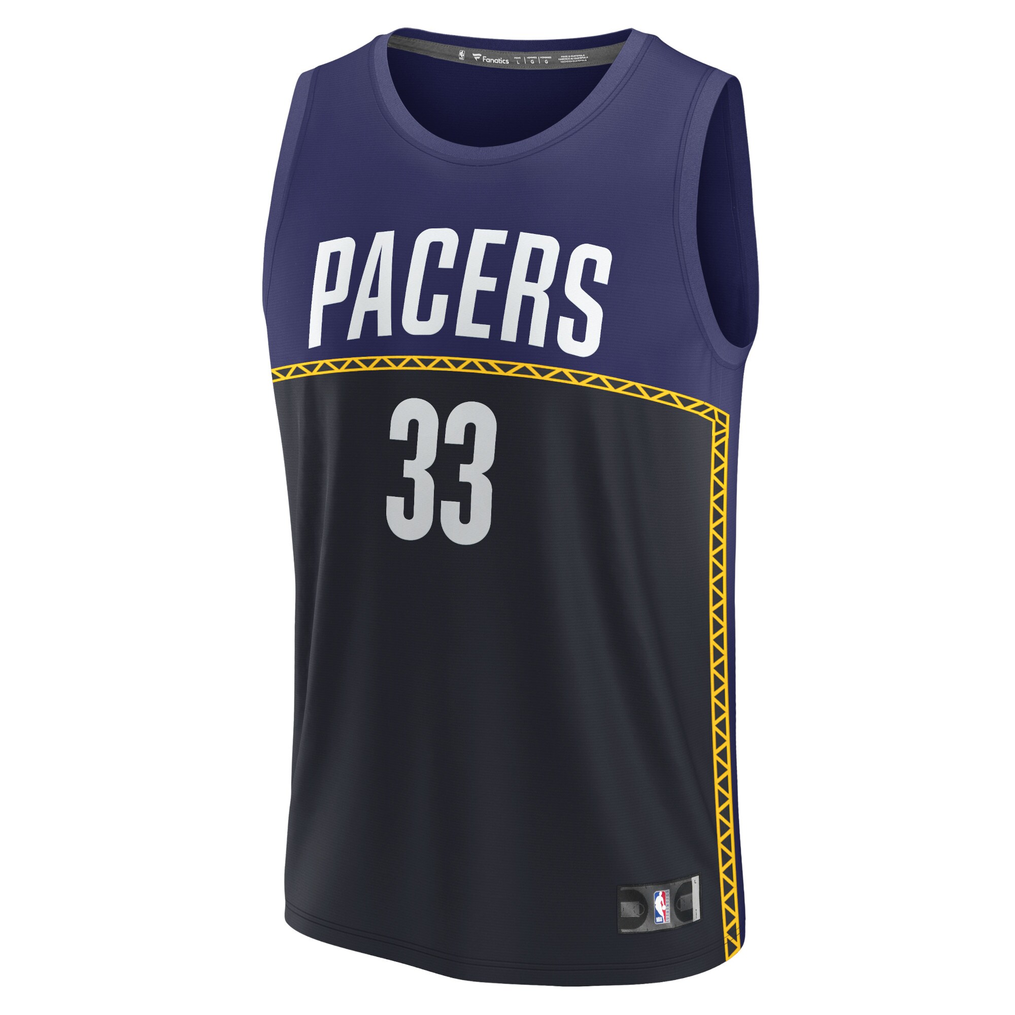 Myles Turner Indiana Pacers Fanatics Fastbreak Basketball Jersey - City Edition - Blue