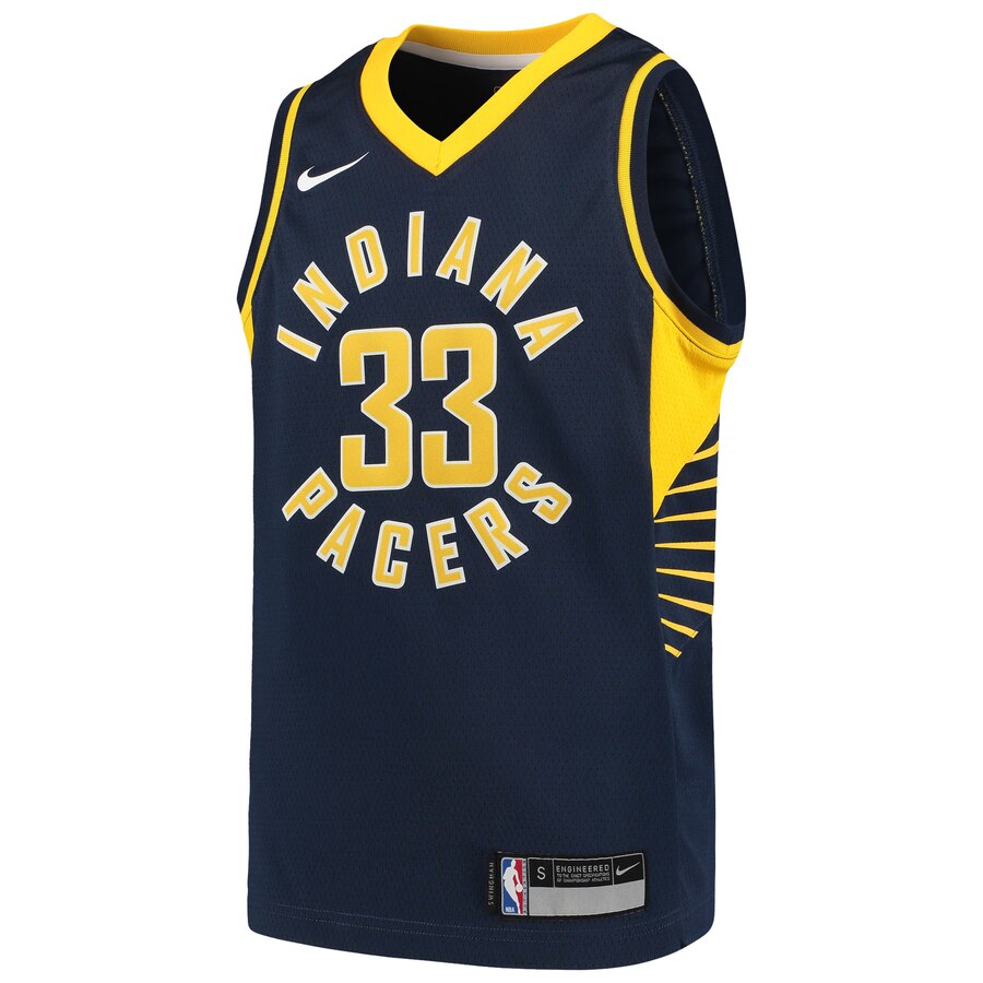 Alternative view of Myles Turner Indiana Pacers Youth Swingman Basketball Jersey - Navy - Icon Edition