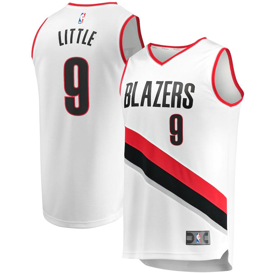 Nassir Little Portland Trail Blazers Fanatics Branded Fast Break Player Basketball Jersey - Association Edition - White