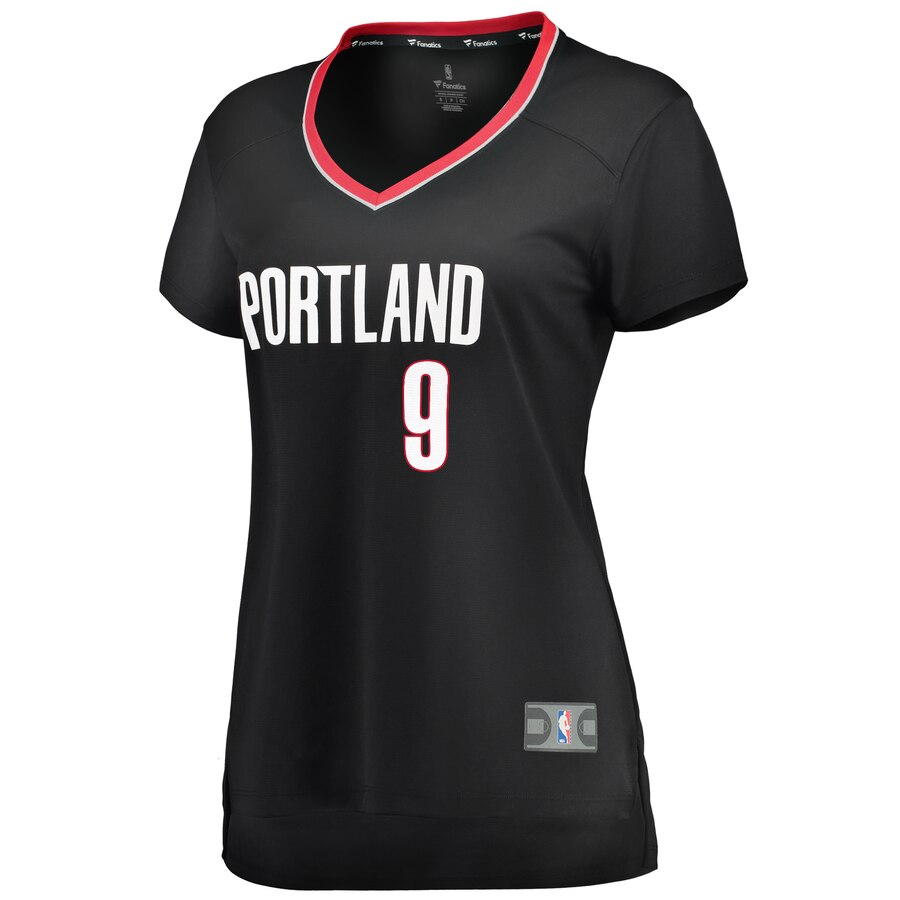 Alternative view of Nassir Little Portland Trail Blazers Fanatics Branded Women's Fast Break Player Basketball Jersey - Icon Edition - Black
