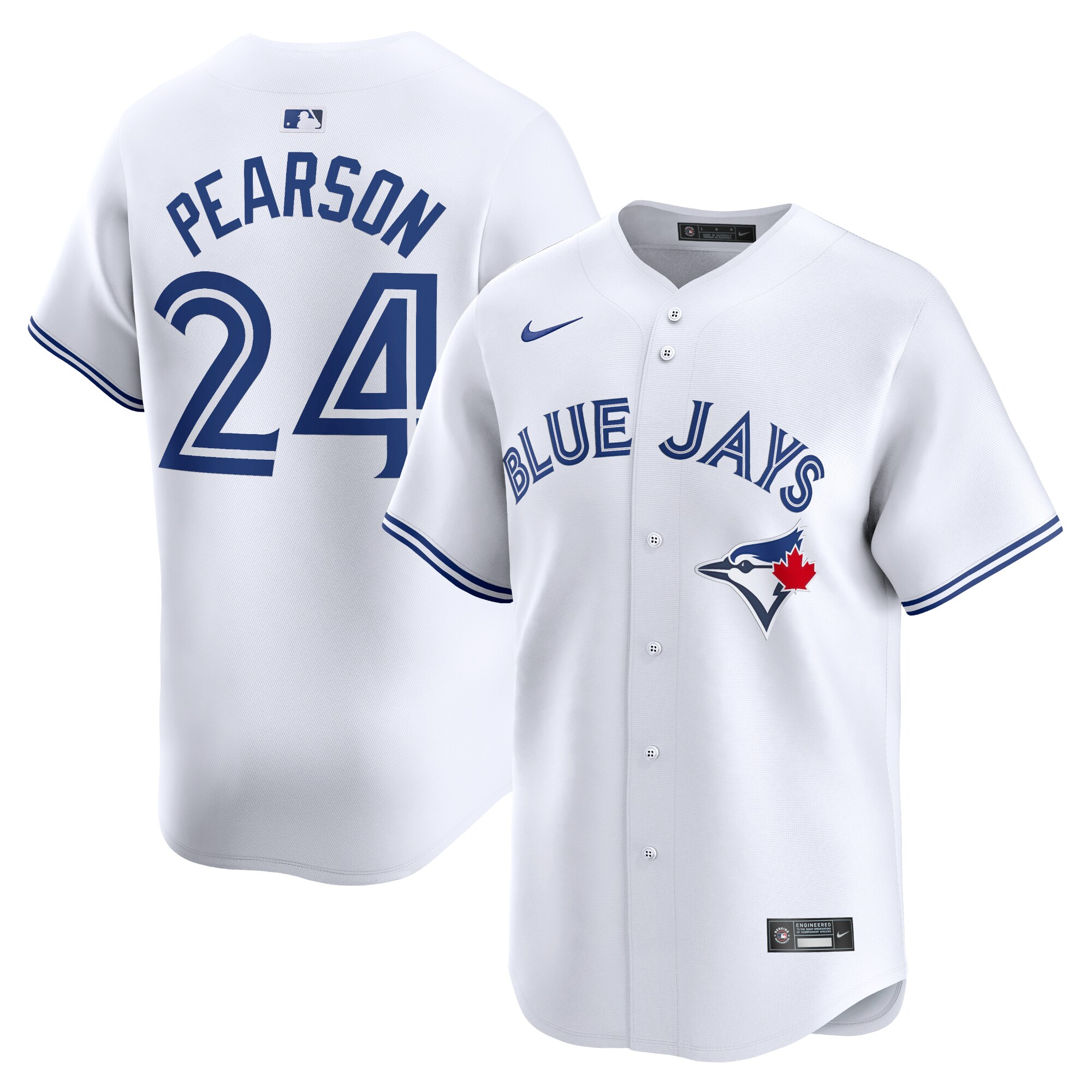 Nate Pearson Toronto Blue Jays Home Limited Player Baseball Jersey - White