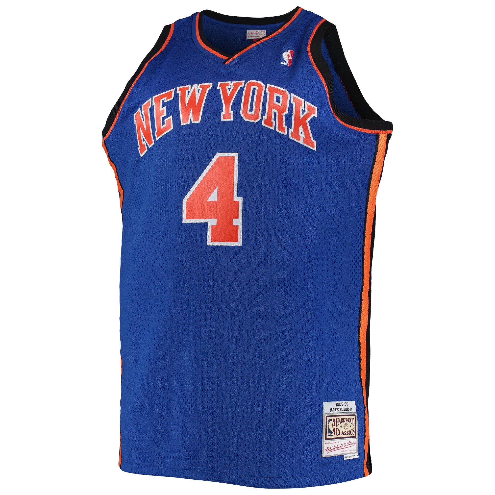 Alternative view of Nate Robinson New York Knicks Mitchell & Ness 2005/06 Big & Tall Hardwood Classics Swingman Basketball Jersey - Blue