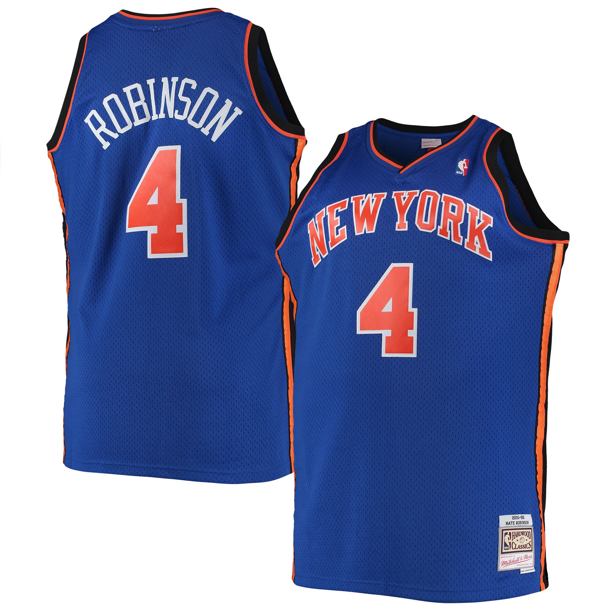 Nate Robinson New York Knicks Mitchell & Ness 2005/06 Big & Tall Hardwood Classics Swingman Basketball Jersey - Blue