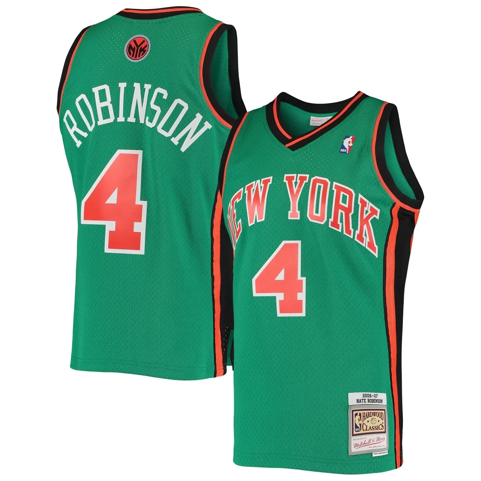 Nate Robinson New York Knicks Mitchell & Ness Hardwood Classics Swingman Basketball Jersey - Green - JS312 