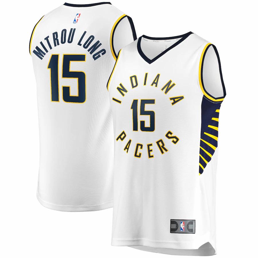 Naz Mitrou-long Indiana Pacers Fanatics Branded Fast Break Player Basketball Jersey - Association Edition - White