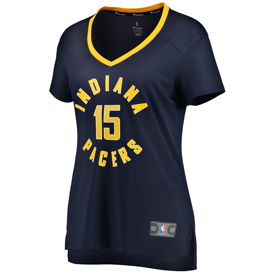 Alternative view of Naz Mitrou-long Indiana Pacers Fanatics Branded Women's Fast Break Player Basketball Jersey - Icon Edition - Navy