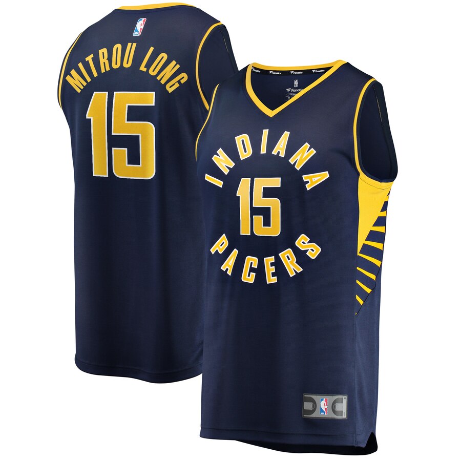 Naz Mitrou-long Indiana Pacers Fanatics Branded Youth Fast Break Player Basketball Jersey - Icon Edition - Navy