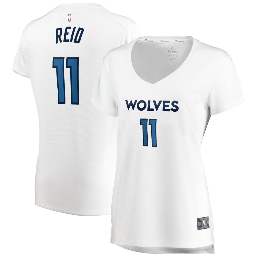 Naz Reid Minnesota Timberwolves Fanatics Branded Women's Fast Break Replica Basketball Jersey White - Association Edition