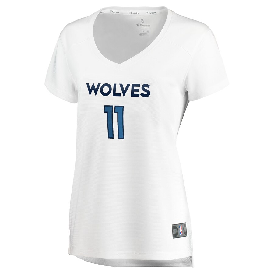 Alternative view of Naz Reid Minnesota Timberwolves Fanatics Branded Women's Fast Break Replica Basketball Jersey White - Association Edition