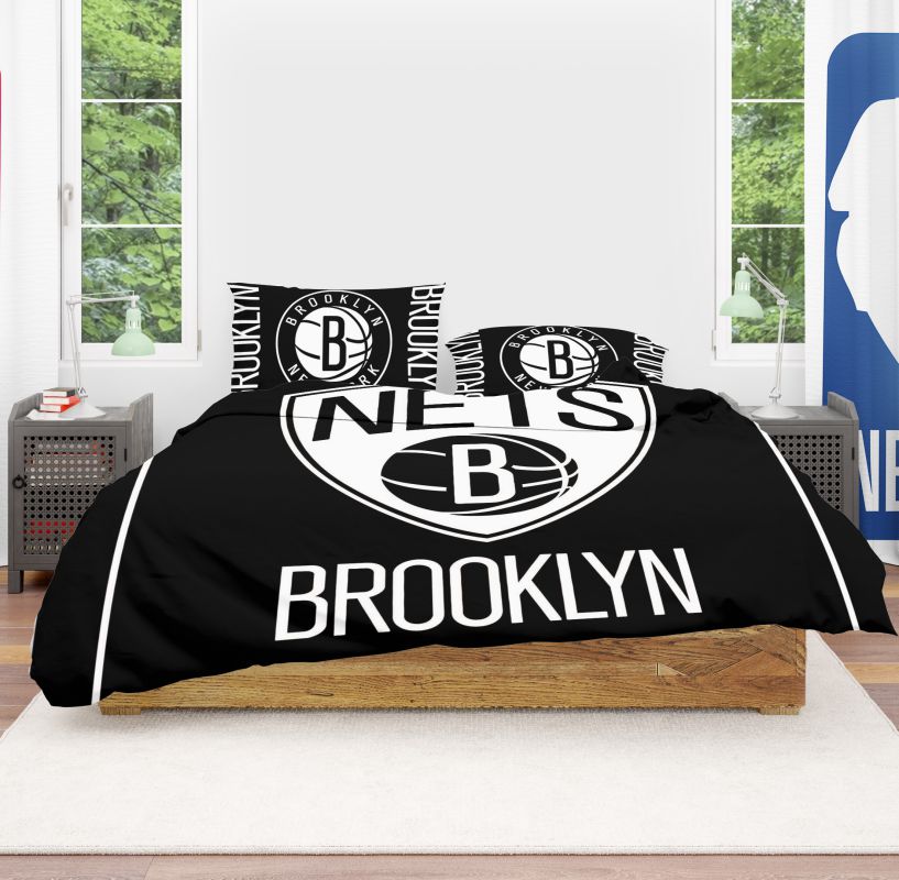 Alternative view of NBA Brooklyn Nets Bedding Comforter Set - Custom Bedding Set