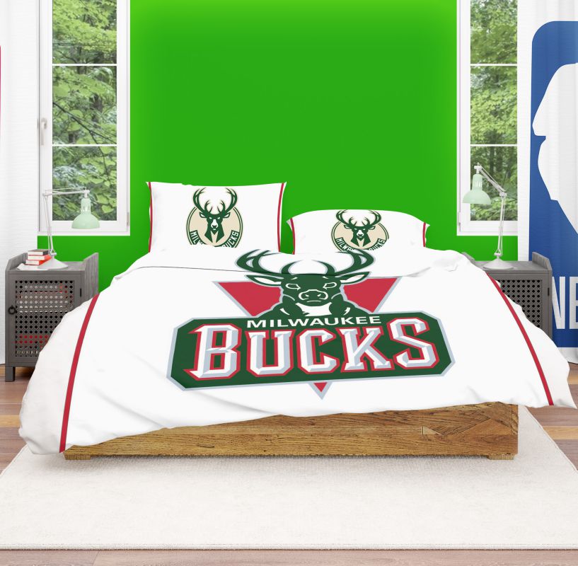 Alternative view of NBA Milwaukee Bucks Bedding Comforter Set - Custom Bedding Set