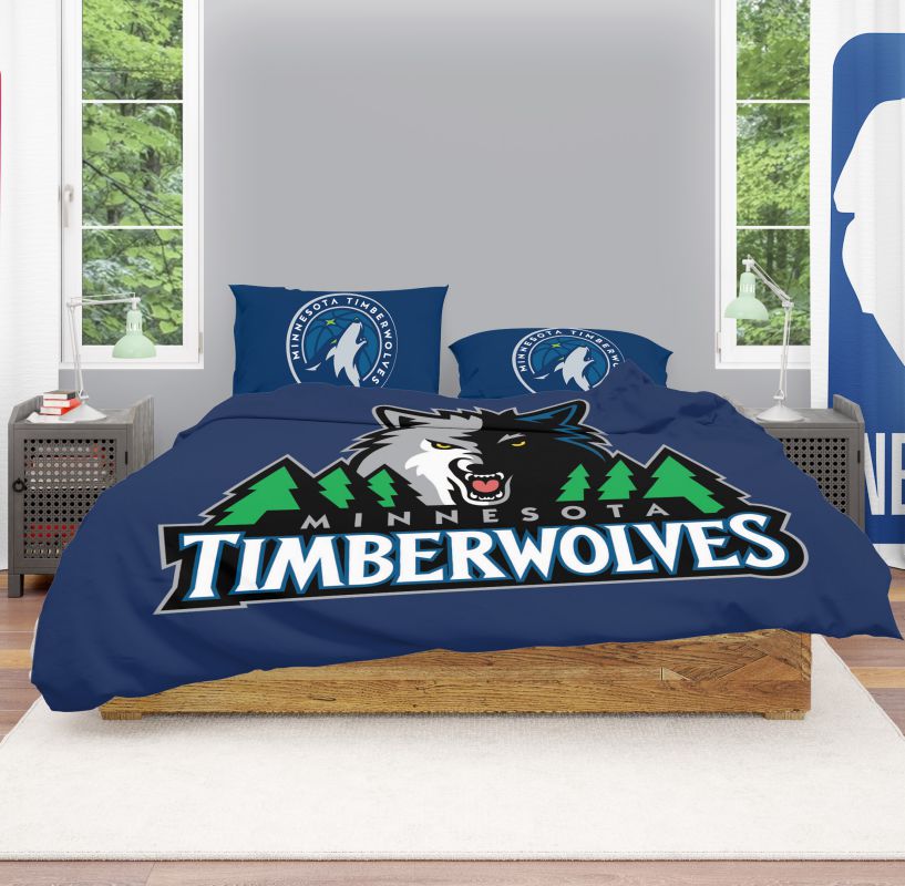 Alternative view of NBA Minnesota Timberwolves Bedding Comforter Set - Custom Bedding Set