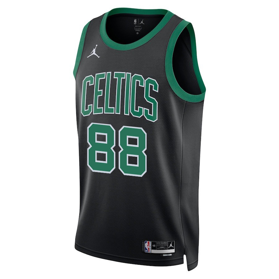 Alternative view of Neemias Queta 88 Boston Celtics 2024 FINALS CHAMPIONS Swingman Basketball Jersey - Statement Edition - Black - JS585
