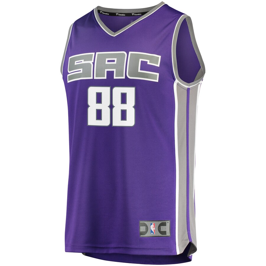 Alternative view of Nemanja Bjelica Sacramento Kings Fanatics Branded Fast Break Replica Basketball Jersey - Icon Edition - Purple
