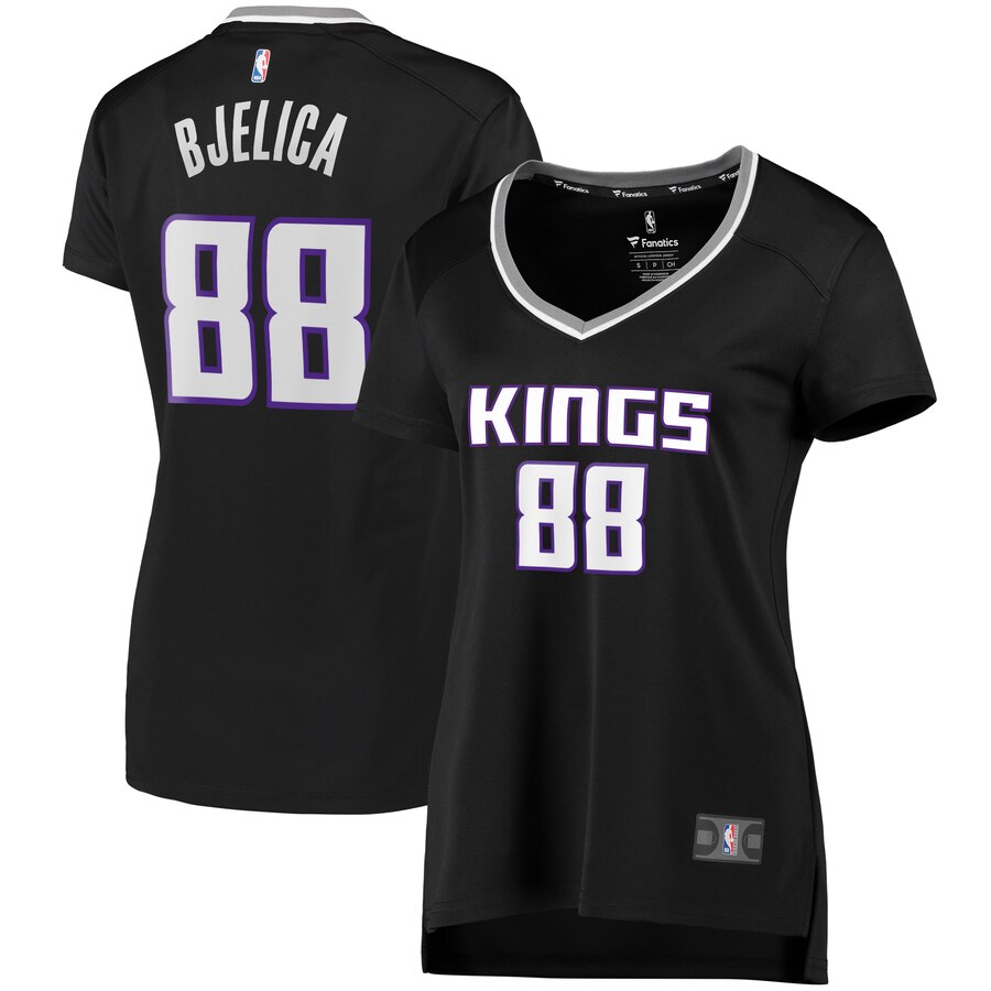 Nemanja Bjelica Sacramento Kings Fanatics Branded Women's Fast Break Player Replica Basketball Jersey - Statement Edition - Black
