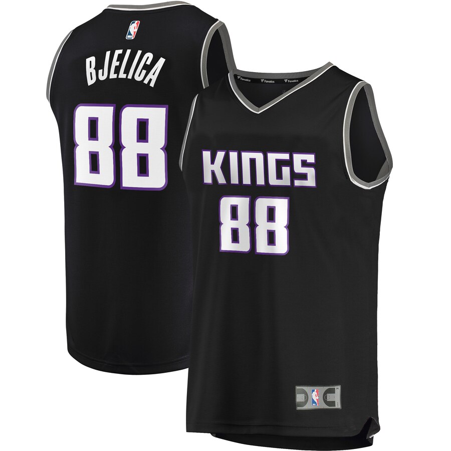 Nemanja Bjelica Sacramento Kings Fanatics Branded Youth Fast Break Replica Player Basketball Jersey - Statement Edition - Black