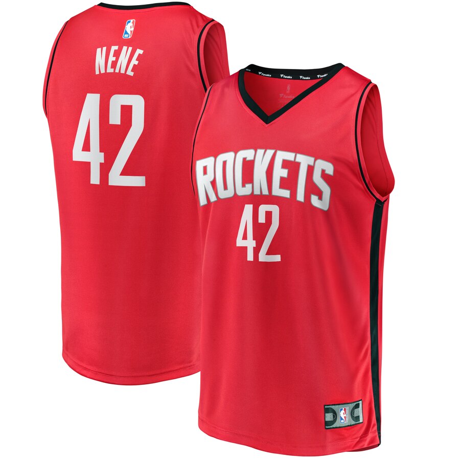 Nene Houston Rockets Fanatics Branded Youth Fast Break Player Basketball Jersey - Icon Edition - Red