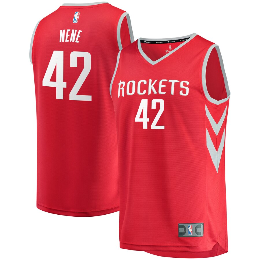 Nene Houston Rockets Fanatics Branded Youth Fast Break Team Player Basketball Jersey - Icon Edition - Red