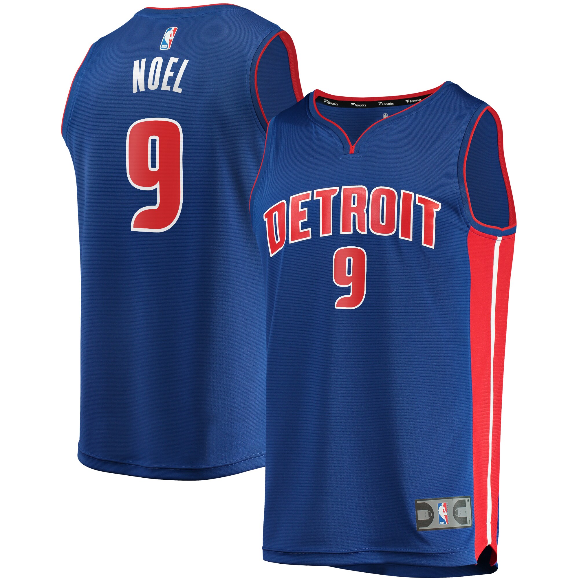 Nerlens Noel Detroit Pistons Fanatics Branded Fast Break Replica Basketball Jersey - Icon Edition - Blue
