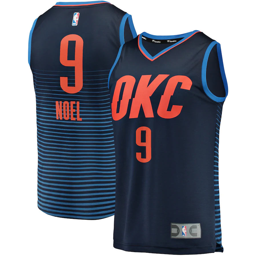 Nerlens Noel Oklahoma City Thunder Fanatics Branded Fast Break Player Basketball Jersey - Statement Edition - Navy