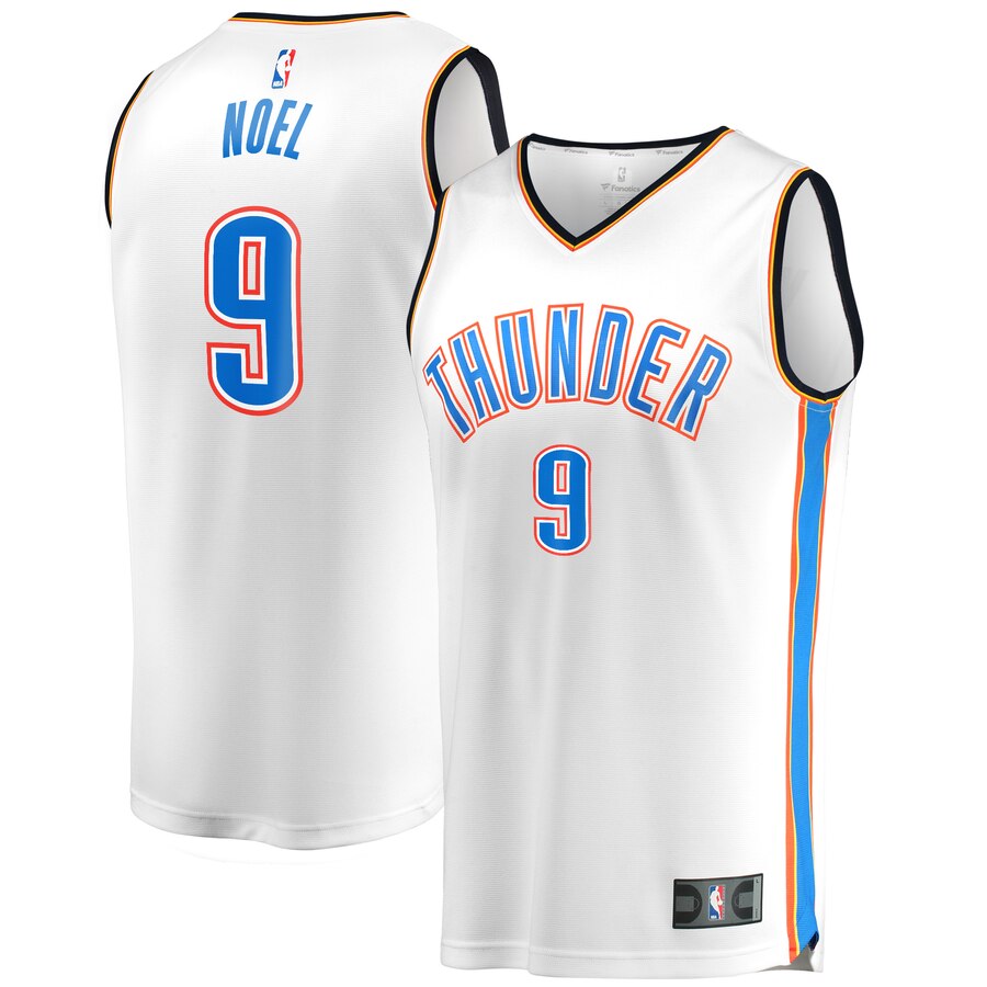 Nerlens Noel Oklahoma City Thunder Fanatics Branded Youth Fast Break Player Basketball Jersey - Association Edition - White