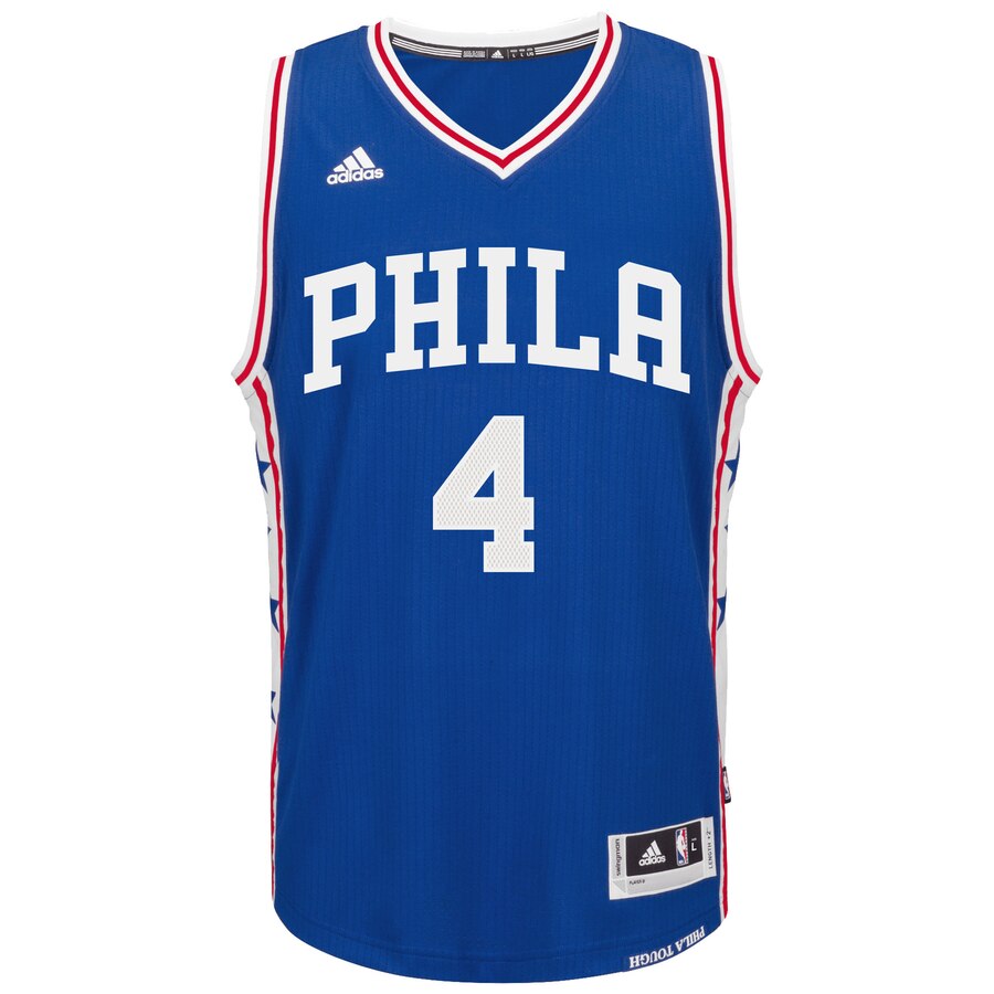 Alternative view of Nerlens Noel Philadelphia 76ers Youth Road Swingman Basketball Jersey - Royal