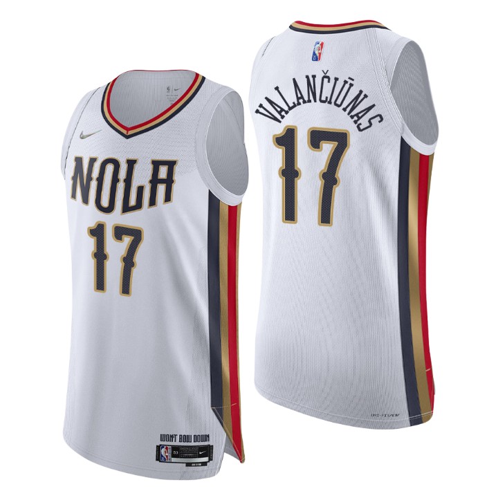 New Orleans Pelicans 2021-22 Nba 75th Jonas Valanciunas Authentic Basketball Jersey City