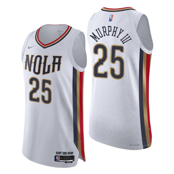 New Orleans Pelicans 2021-22 Nba 75th Trey Murphy Iii Authentic Basketball Jersey City