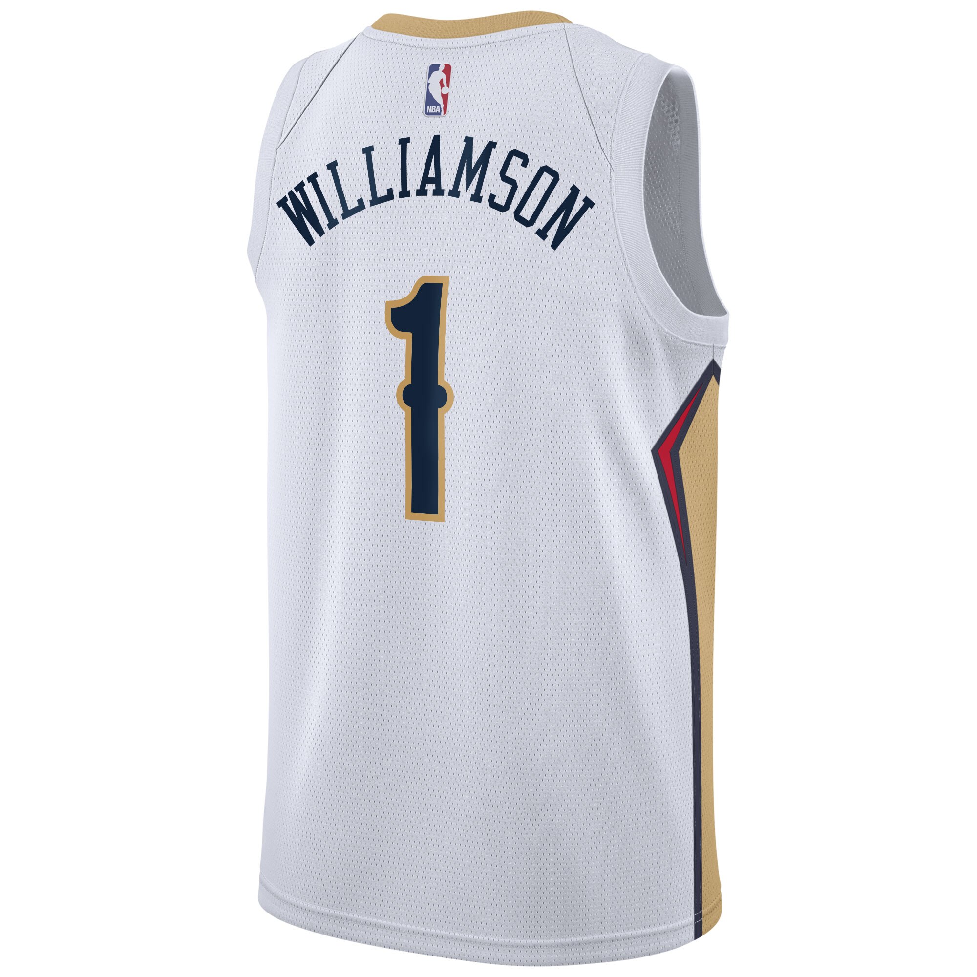 Alternative view of New Orleans Pelicans Association Swingman Basketball Jersey - Zion Williamson - Mens - JS151 