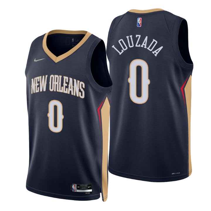 New Orleans Pelicans Didi Louzada 75th Anniversary Diamond Basketball Jersey Icon