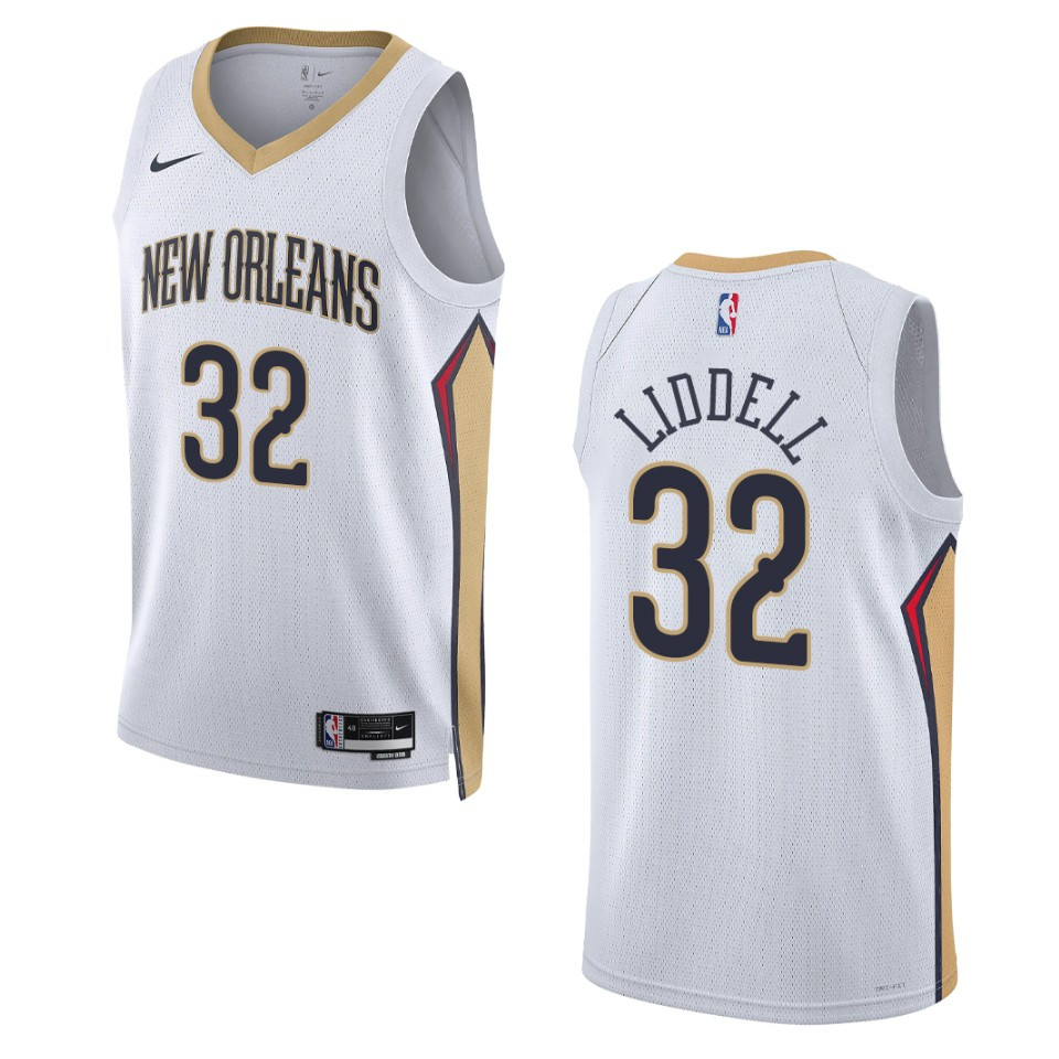 New Orleans Pelicans E.j. Liddell 2022-23 Association Edition White Swingman Basketball Jersey