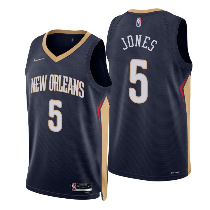 New Orleans Pelicans Herbert Jones 75th Anniversary Diamond Basketball Jersey Icon